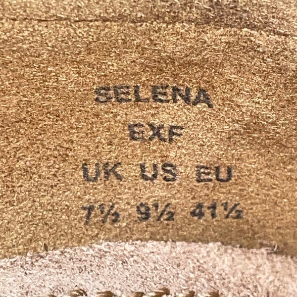 Hotter Women’s Brown Leather Comfort Sole Selena Loafers Size 9.5