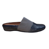 Gentle Souls Women’s Gray & Metallic Leather Slip-On Iso Mule Mules Size 10M