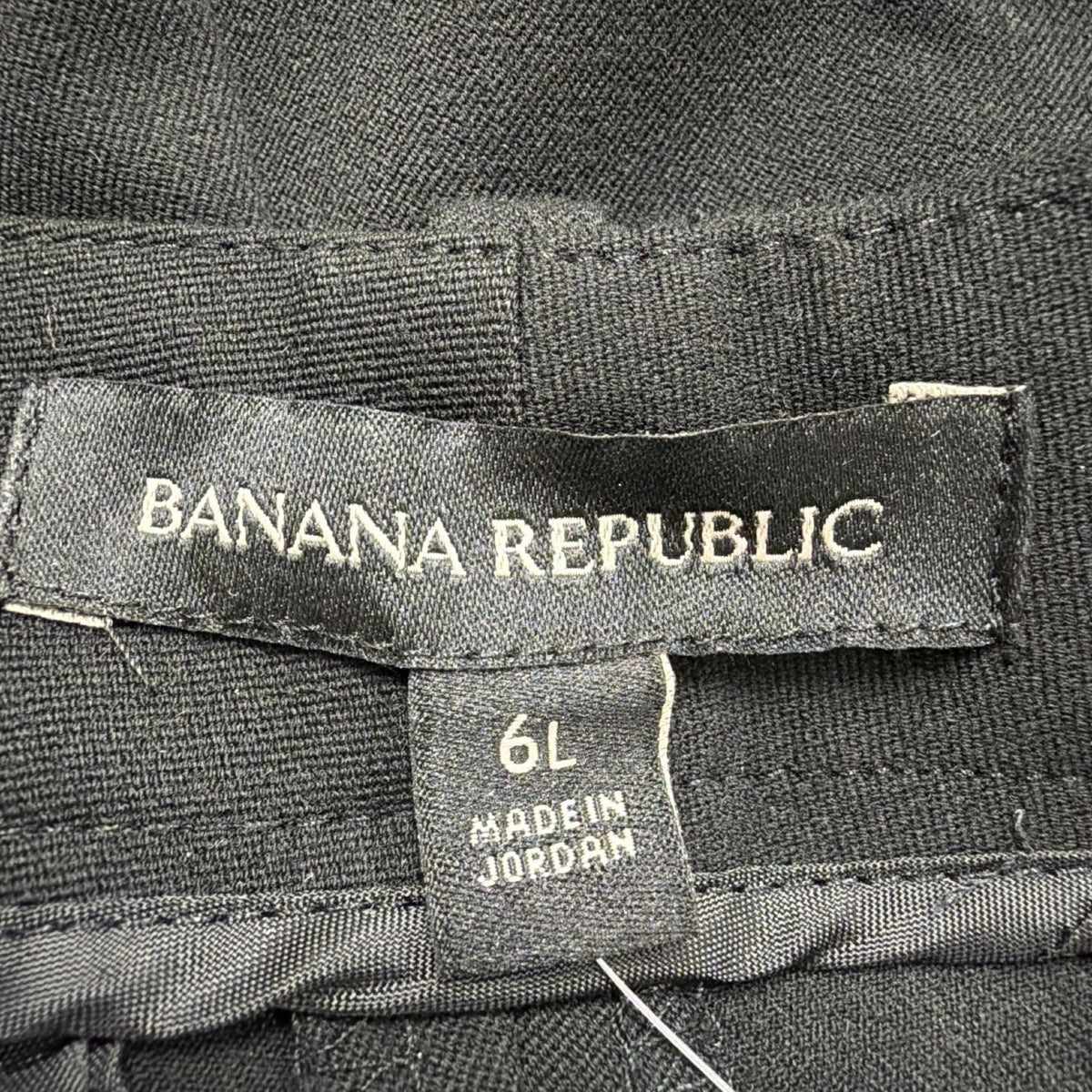 Banana Republic Womens Black Polyester Wide-Leg Crop Stretch Pants Size 6L New