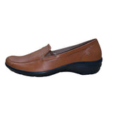 Hotter Women’s Brown Leather Comfort Envy Slip-On Loafers Size 9US