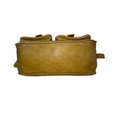 ModCloth Womens Oxide Yellow Faux Leather Adjustable Buckle Strap  Crossbody Bag