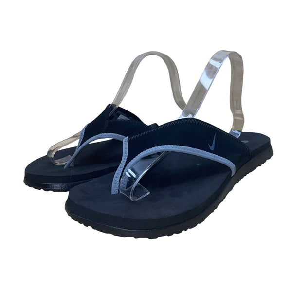 Nike Men’s Charcoal Black & Gray Thong Plus Flip-Flop Sandals Sz 11