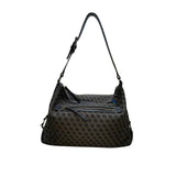 Dooney & Bourke Women’s Gray/Black Canvas Monogram Adjustable Strap Shoulder Bag