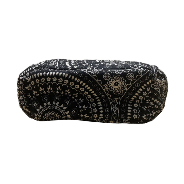 Vera Bradley Women’s Black Floral Mandala Pattern Adjustable Strap Crossbody Bag