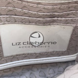 Liz Claiborne Women’s Bone White Faux Leather Adjustable Strap Crossbody Bag