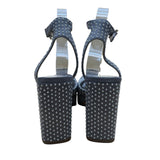 Vince Camuto Women’s Gray Studded Ankle Strap Platform Heels Size 7.5