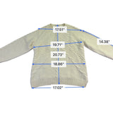 Banana Republic Womens Cream Cable Knit Sweater Soft Textured Design Size XL