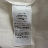 J.Crew Womens White V-Neck Puff Sleeve Top Lightweight & Stylish Sz M