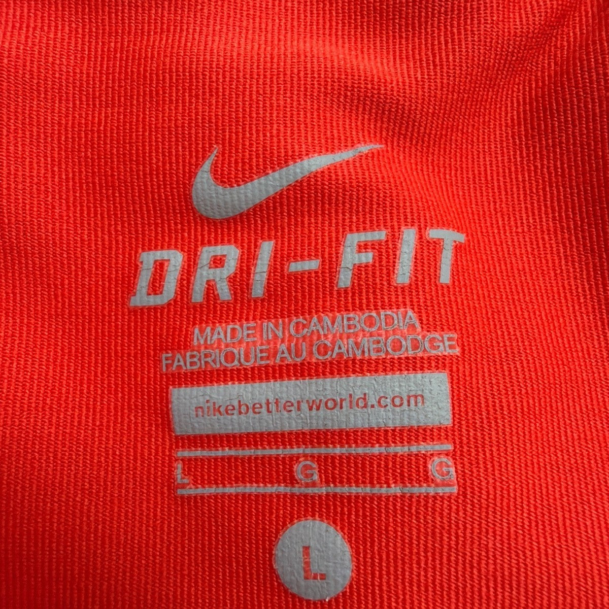 Nike Womens Red Dri-Fit Polyester Striped Athletic Skirt Sporty Fit Size Large
