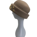 Importina Bollman Hat Co. Women Doeskin Felt Wool Cloche With Decorative Accents
