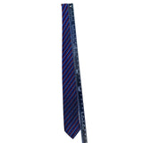 XMI Platinum Mens Red & Blue Silk Handmade Tie Imported From England