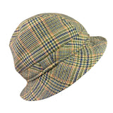 Avoca Handweavers Mens Multicolor Pure Wool Plaid Bucket Hat Large Dry Clean Onl
