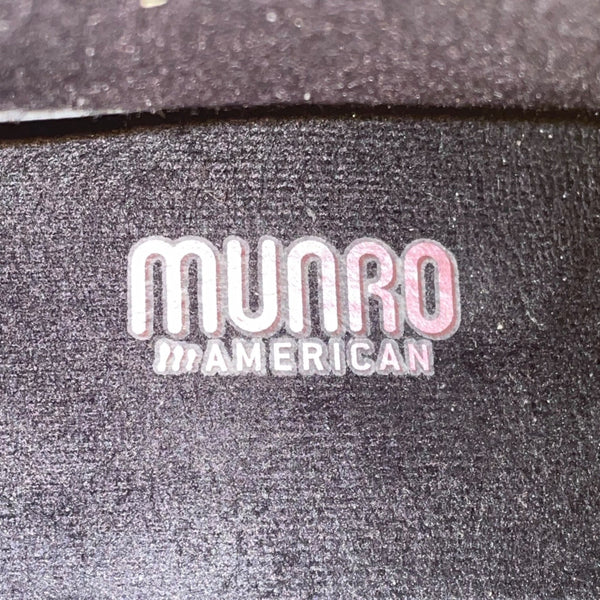 Munro American Women’s Black Leather Double Zip-Up Ankle Boots Size 9.5W