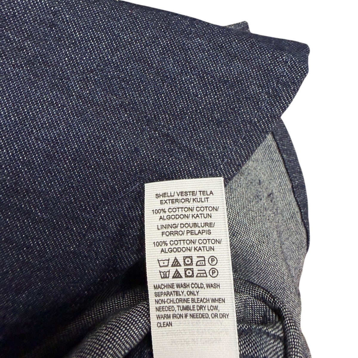 Lucky Brand Dark Wash Denim Mens Button-Up Long Sleeve Shirt Size S