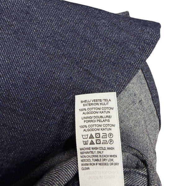 Lucky Brand Dark Wash Denim Mens Button-Up Long Sleeve Shirt Size S