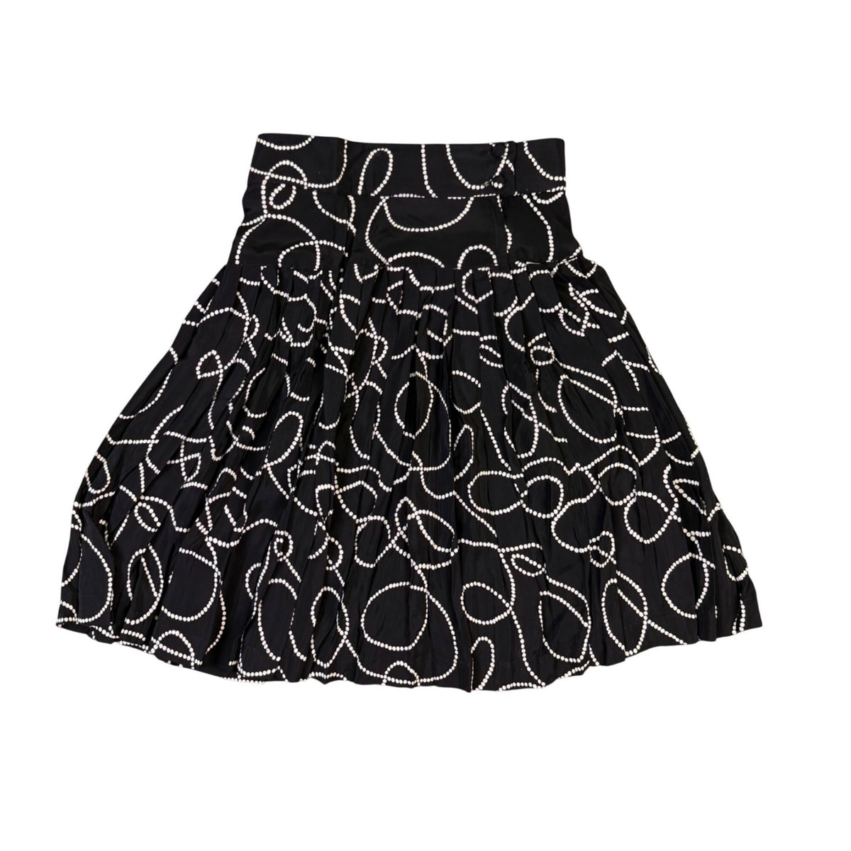 Platinum Womens Black & White Cotton Blazer And Flowy Skirt 2-Piece Set