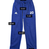 Adidas Mens Navy Blue Athletic Sweatpants Drawstring Waist Cotton Blend Size M