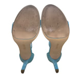 Calvin Klein Women’s Teal Suede Vivian Heeled Sandals Size 9.5M