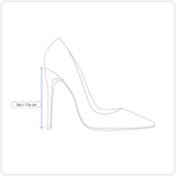 Nina New York Women’s Steel Met Foil Mesh Niley YY Pointed-Toe Heels Size 9.5M