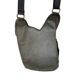 Kaukko Unisex Brown Canvas & Leather Adjustable Crossbody Strap Messenger Bag