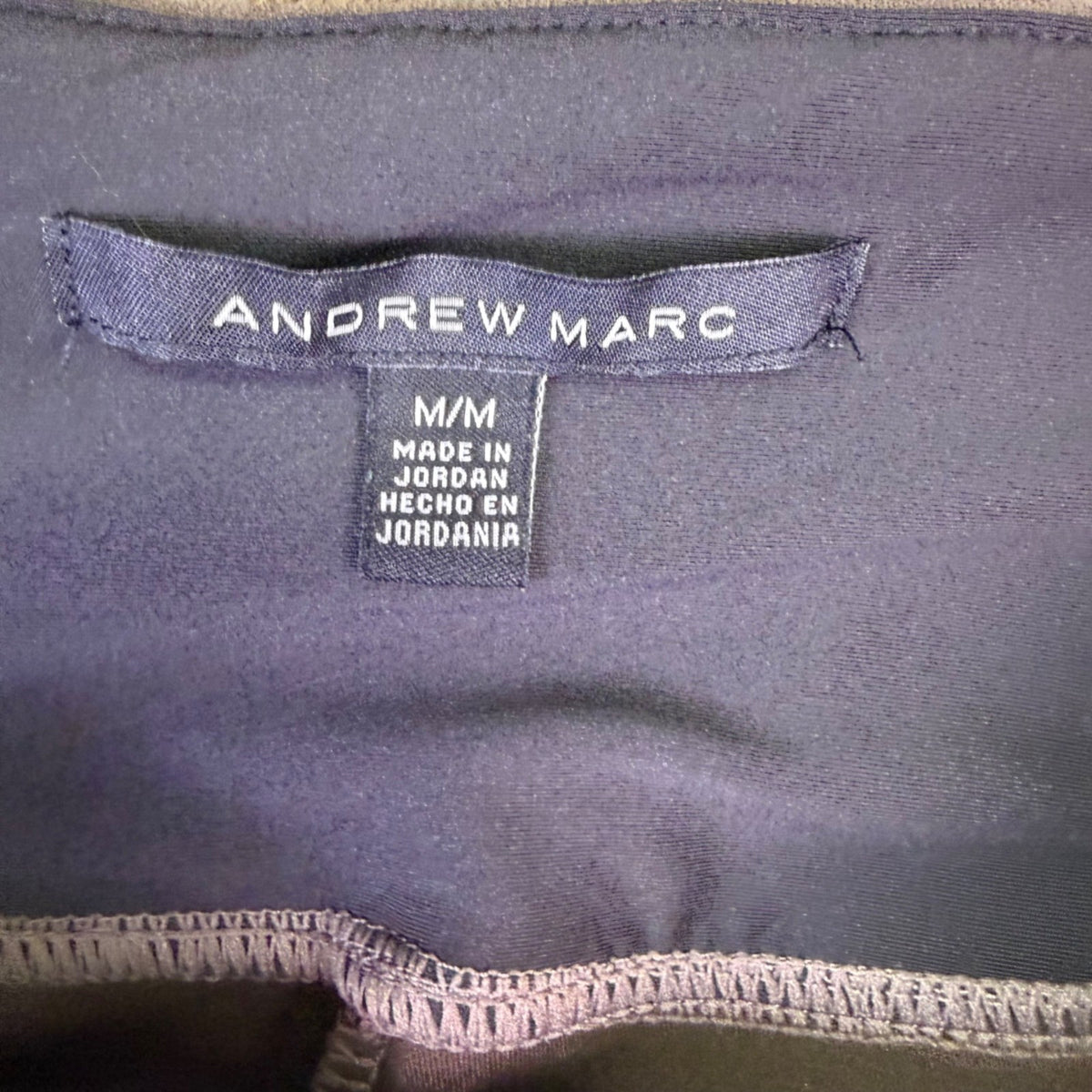 Andrew Marc Womens Brown Suede-Like Mid Rise Skinny Trousers Size M