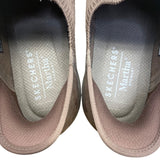 Skechers Women’s Brown Knit Lightweight Design Lace-Up Stretch Fit Shoes Size 11