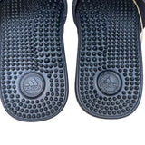 Adidas Men’s Black Synthetic Adjustable Adissage Slides Massage Sandals Size 7 