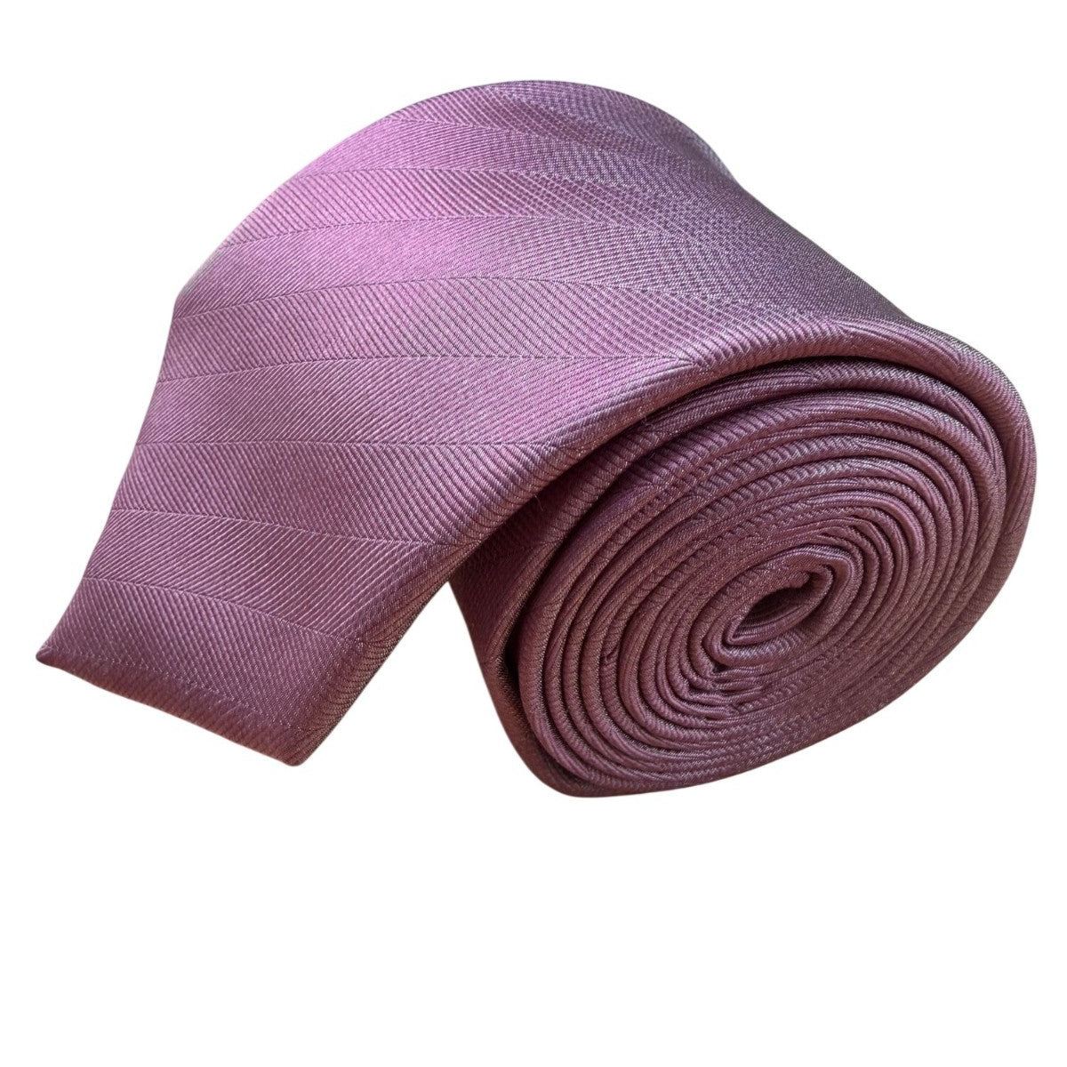 Tie Bar Mens Pink 100% Silk Necktie Stain Resistant Elegant Formal Wear