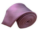 Tie Bar Mens Pink 100% Silk Necktie Stain Resistant Elegant Formal Wear