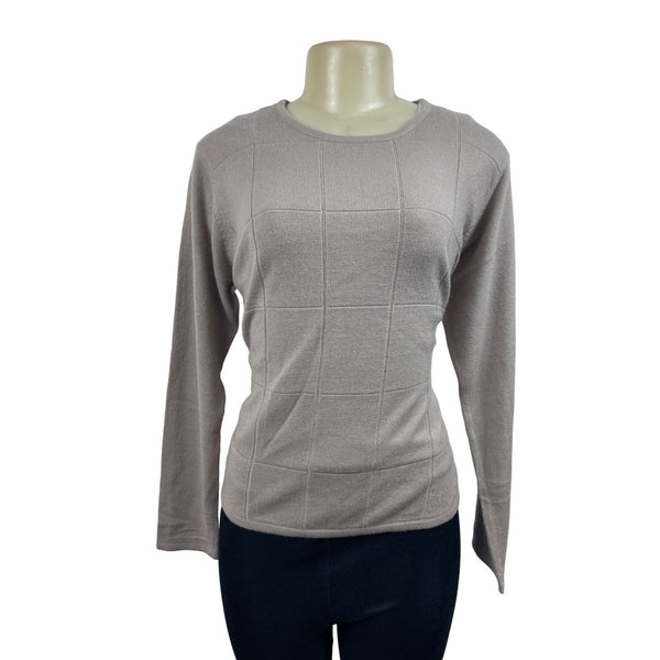 Designers Originals Women’s Beige Long Sleeve Shirt Sz M - NWT