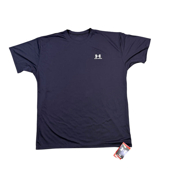 Under Armour Mens Navy Performance Moisture-Wicking Crew Neck T-Shirt Size XL