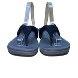 Cloudsteppers By Clarks Women’s Gray & Black Straps Slip-On Sandals Size 5.5