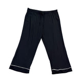 Auden Womens Black Modal Spandex Sleepwear Pajama Set Size L