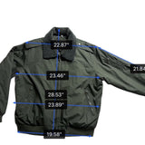 Perry Ellis Portfolio Mens Green Polyester Bomber Jacket Sherpa-Lined Collar Siz