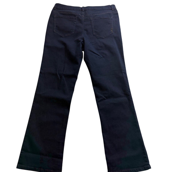 Style & Co Womens Navy Bootcut Jeans Durable Stretch Denim Comfort Fit Sz14
