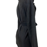 Giorgio Women's Black Button Up Jacket Coat Sz S