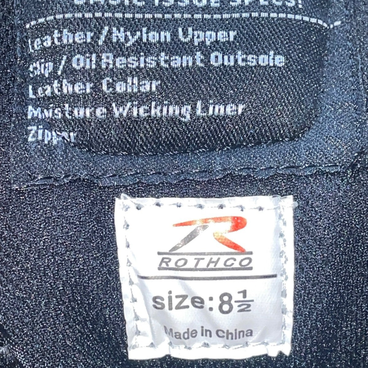 Rothco Men’s Black Tactical Side-Zip Leather & Nylon Forced Entry Boots Size 8.5