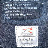 Rothco Men’s Black Tactical Side-Zip Leather & Nylon Forced Entry Boots Size 8.5