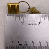 Vintage Unknown Gold Tone Various Metal Dangle Earrings With Geometric Shapes