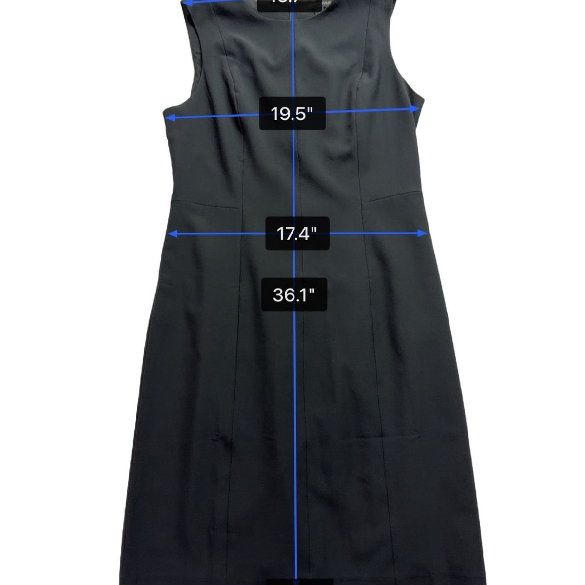 Banana Republic Womens Black Polyester-Blend Sleeveless Sheath Dress Size 12