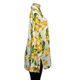 Linea By Louis Dell Olio Floral Button-Up Blouse Long Sleeve Top Sz L