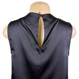 Future Collective Womens Black  Sleeveless Top Decorative Flower Sz XS