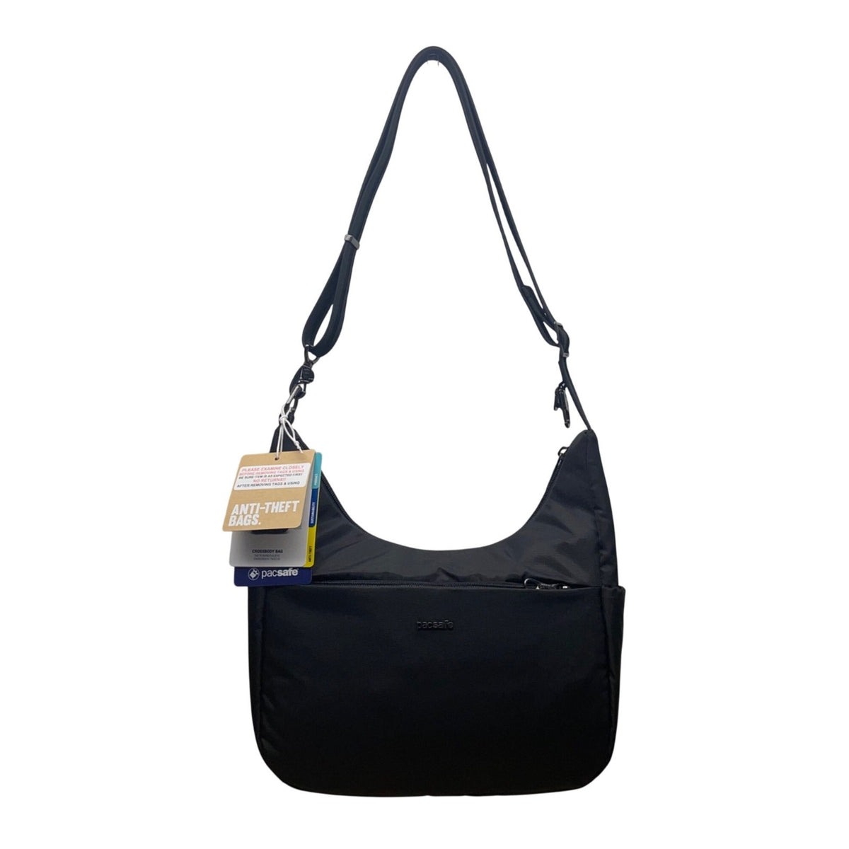 Pacsafe Women’s Black Nylon Adjustable Strap Rfid Anti-Theft Crossbody Bag