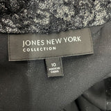 Jones New York Cardigan Girly Glam Black  Women's Sweater Sz 10