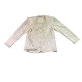 Sonya Ratay For San André Womens Ivory Long Sleeve Lace Blouse Size 10