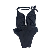 Missomo Women's Black One Piece Swimsuit Sz L