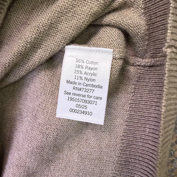 Sonoma Mens Beige Crewneck Sweater Seasonless Sz M