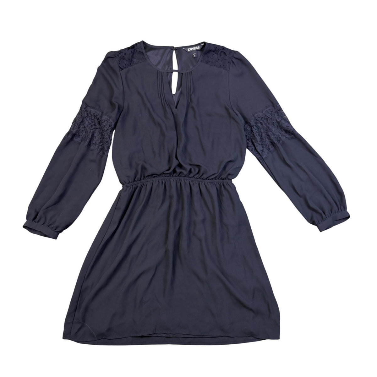 Express Womens Black Long Sleeve Dress Elegant Style Size M