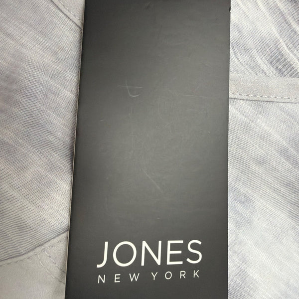 Jones New York Womens Light Gray Casual Pocket Tee Size L