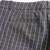 Banana Republic Womens Black Gray Dress Pants Windowpane Print Size 10